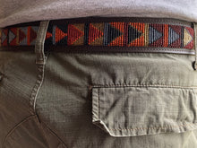 Load image into Gallery viewer, Black, Browns &amp; Grey Dark Brown Beaded Leather Belt
