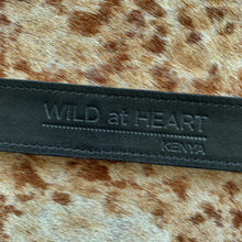 Load image into Gallery viewer, I Love My Dog, Black Leather, Black &amp; White Beaded Collar